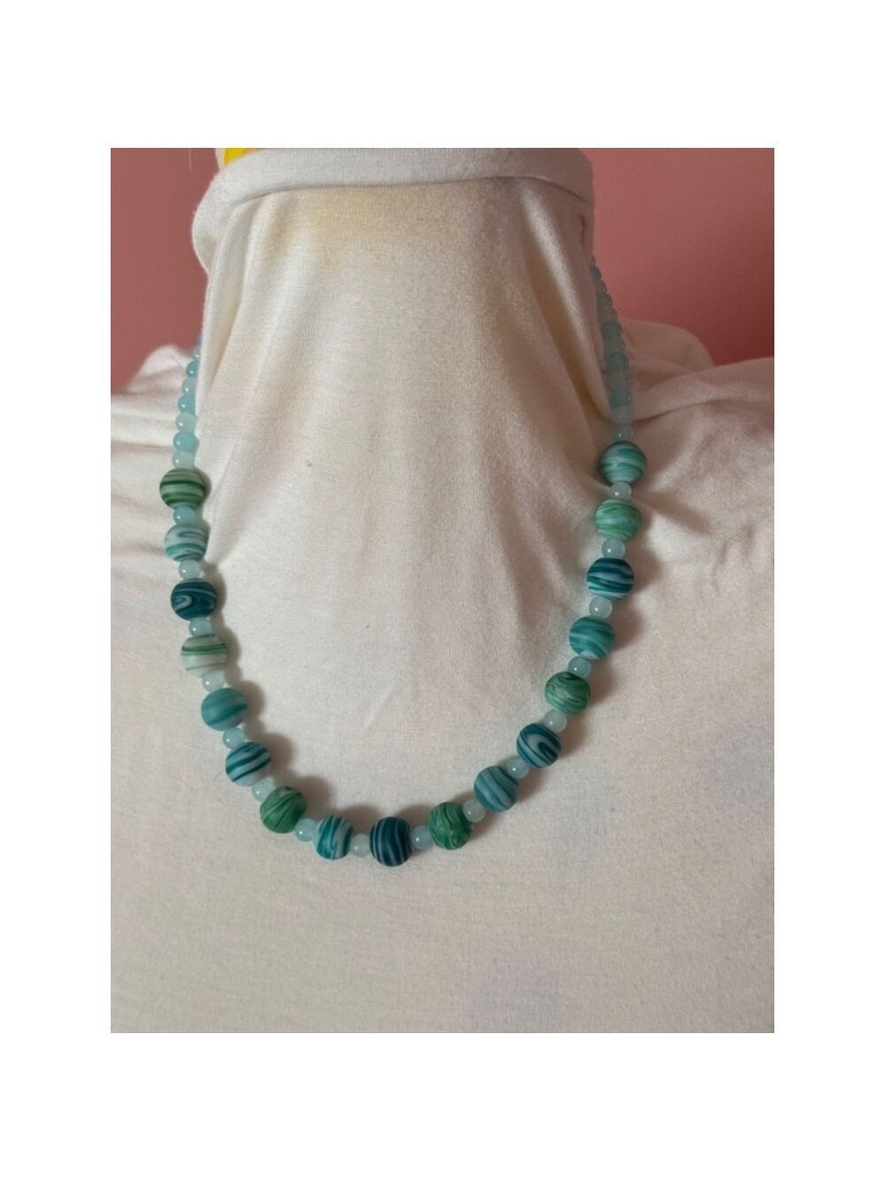 Unbranded Blue and Green Beaded Necklace